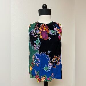 Anthropologie Vanessa Virginia Elegant Black floral Blouse. Women’s size S